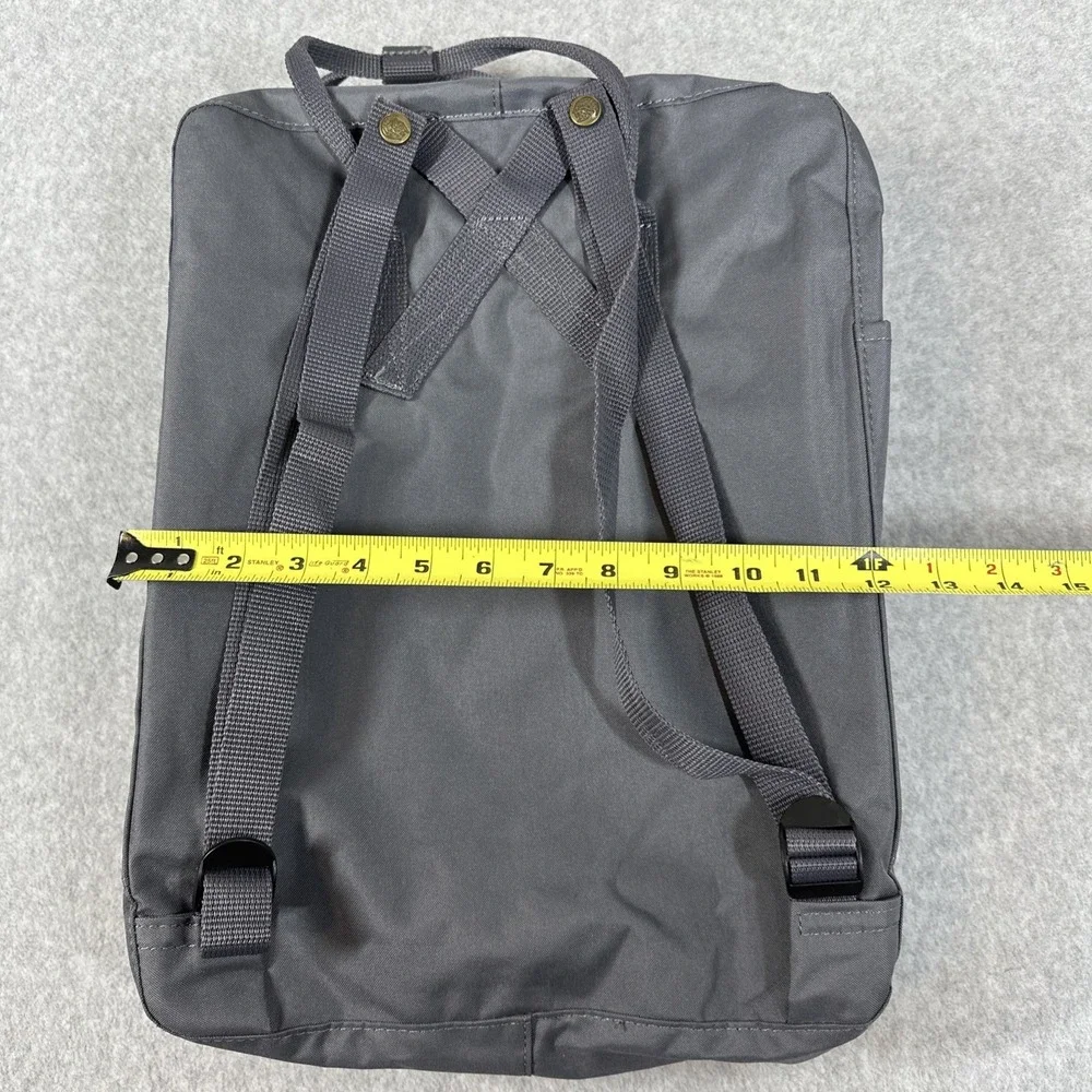 Fjallraven Kanken 23510 Classic Laptop Bag Adjustable Strap Fox Snap Grey